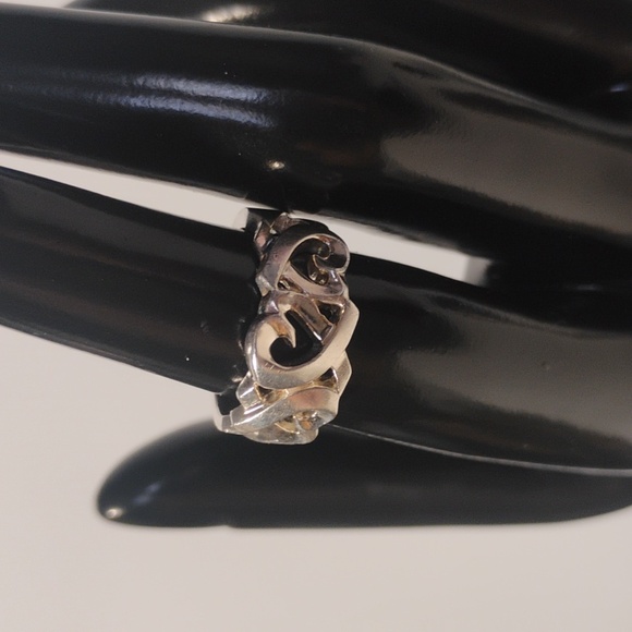 Tiffany & Co Paloma Picasso Triple Hearts Sterling Silver .925 Ring Sz 4.75/5 - Picture 4 of 7